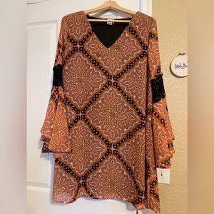 Anthropologie Paper Crane Boho Dress